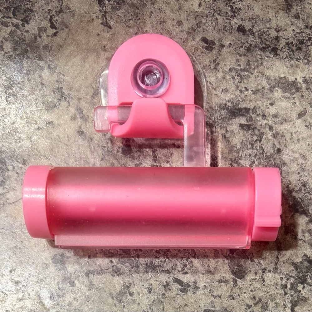 Pink Hanging Toothpaste Squeezer